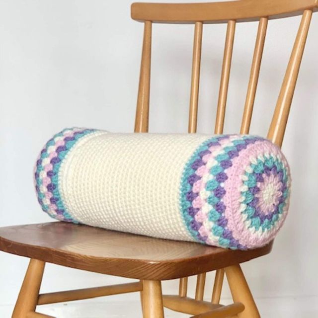 Crochet 2025 bolster pillow